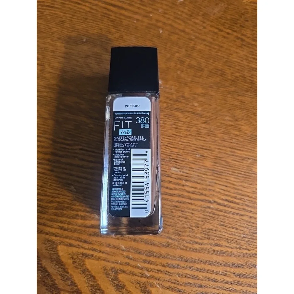 Maybelline Fit Me! Matte‎ + Poreless Foundation 380 Espresso 1oz